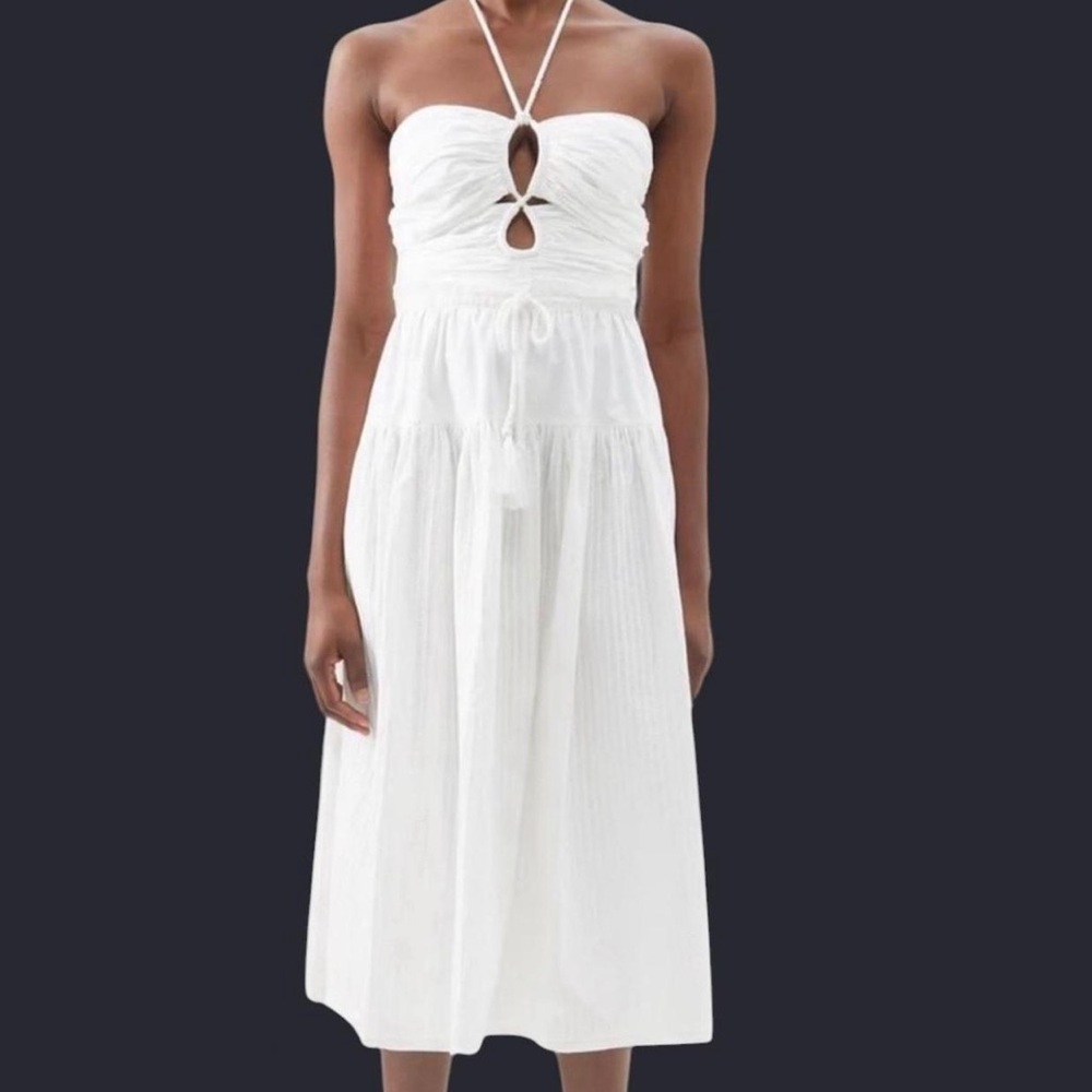 Ulla Johnson Emmeline White Midi Dress
